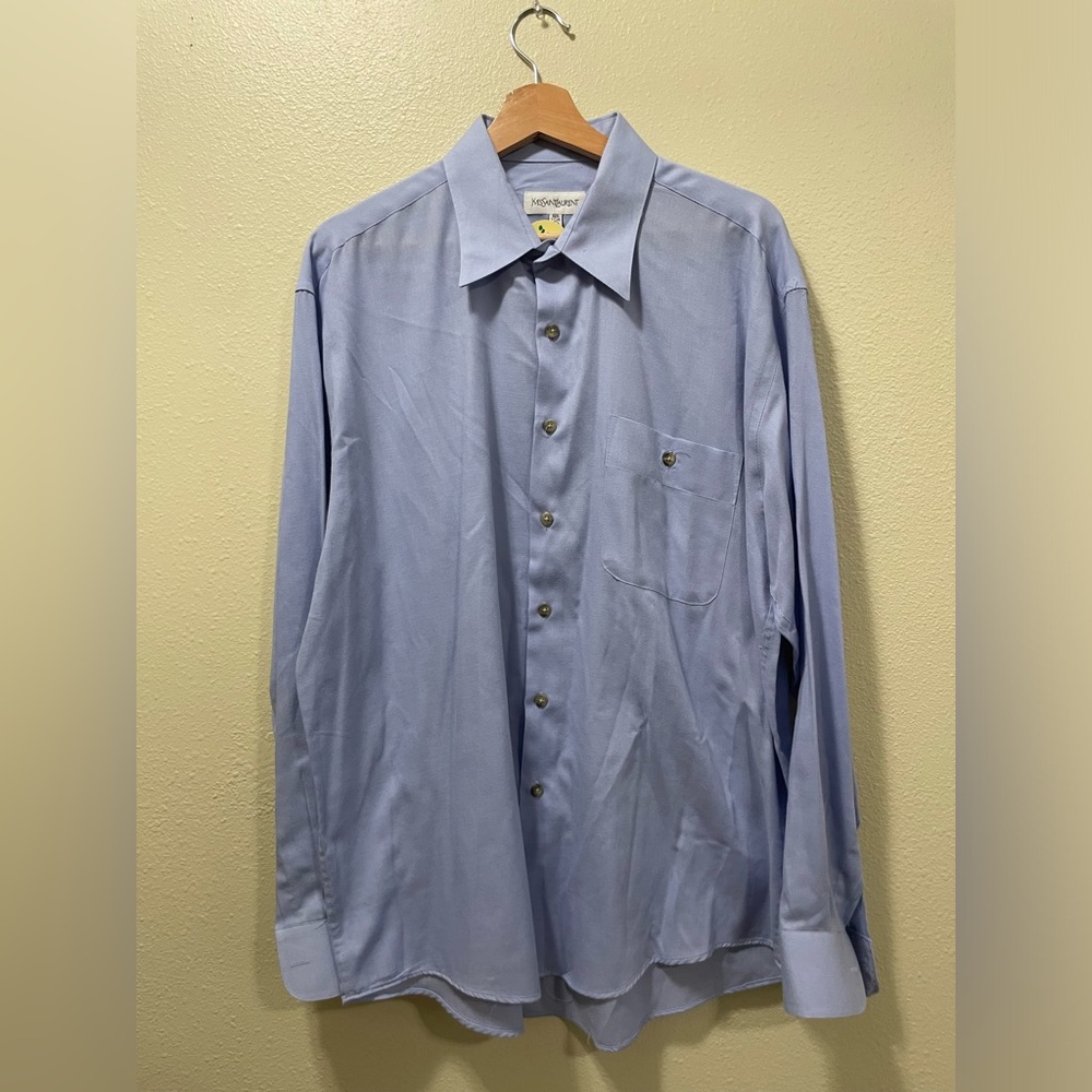 Yves Saint Laurent Pale Blue Men's Dress Shirt